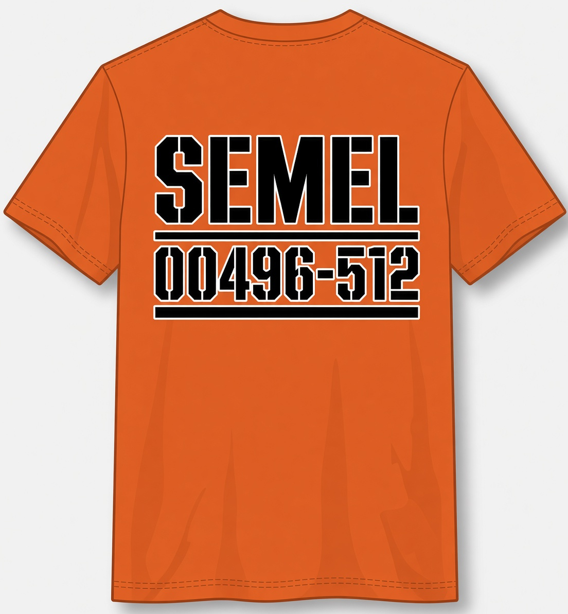Orange shirt back, SEMEL 00496-512